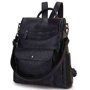 vx vonxury backpack purse for women, anti theft backpack faux leather ladies shoulder bag