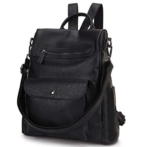 VX VONXURY Backpack Purse for Women, Anti Theft Backpack Faux Leather Ladies Shoulder Bag