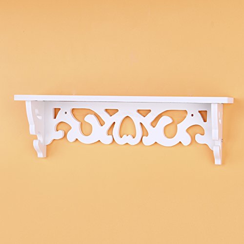 Floating Shelves Wall Mounted, Shelf Display Floating Nesting Wall Decorative Mount Ledge Storage White