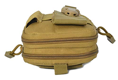 Small Shoulder Bag Utility Fashion Crossbody Purse Pockets Casual Tactical Backpack Women Men Cell Phone Holder (Olive)