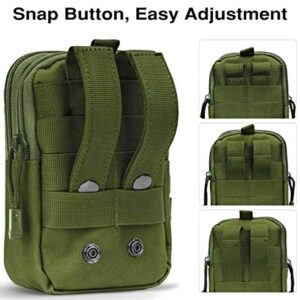 Small Shoulder Bag Utility Fashion Crossbody Purse Pockets Casual Tactical Backpack Women Men Cell Phone Holder (Olive)