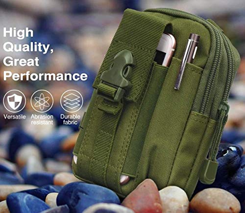 Small Shoulder Bag Utility Fashion Crossbody Purse Pockets Casual Tactical Backpack Women Men Cell Phone Holder (Olive)