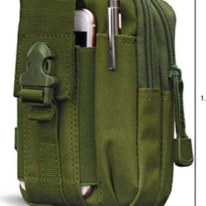 Small Shoulder Bag Utility Fashion Crossbody Purse Pockets Casual Tactical Backpack Women Men Cell Phone Holder (Olive)