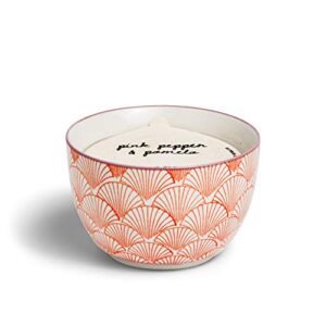 Paddywax Boheme Collection Scented Candle, 12.5 oz, Pink Pepper and Pomelo