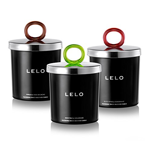 LELO Flickering Touch Massage Candle, Black Pepper/Pomegranate, 5.3 Ounces