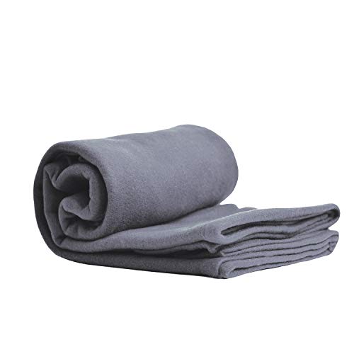 World's Best Cozy Soft Microfleece Travel Blanket, 50 x 60 Inch, Charcoal