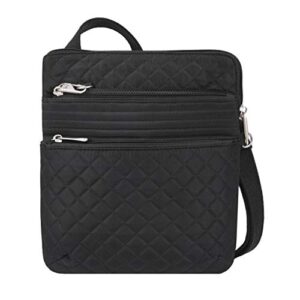travelon anti-theft boho slim bag, black, one size