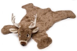carstens plush white tail deer animal rug, large