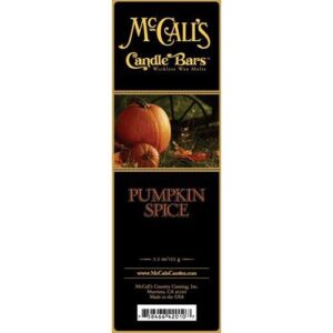 mccall’s country candles candle bar 5.5 oz. – pumpkin spice