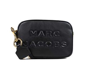 marc jacobs flash leather crossbody bag (black gold)