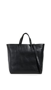 madewell women’s the zip-top transport carryall, black/black, one size