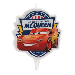 Dekora - Candles Decorative Birthday Candle | 2D Birthday Candles by Rayo McQueen for Children Cake - 7.5 cm
