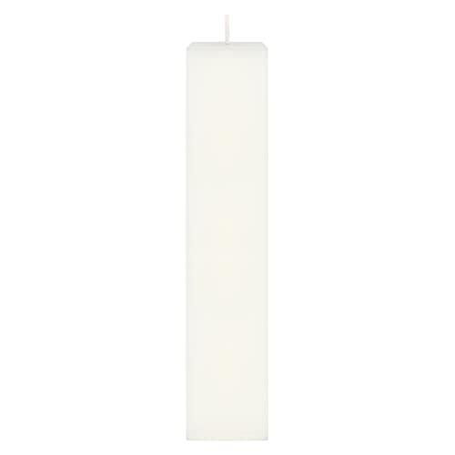 Mega Candles 1 pc Unscented White Square Pillar Candle, Hand Poured Premium Wax Candles 2 Inch x 9 Inch, Home Décor, Wedding Receptions, Baby Showers, Birthdays, Celebrations, Party Favors & More