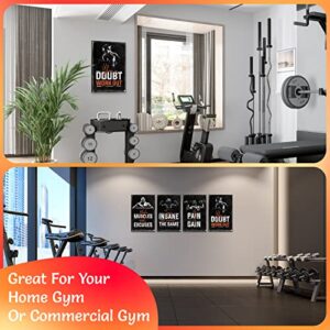 𝐆𝐲𝐦 𝐏𝐨𝐬𝐭𝐞𝐫𝐬 for Home Gym Decor - 4 Set Of 11x17", Motivational Posters for Gym, Workout Posters for Home Gym, Motivational Poster, Fitness Posters, Workout Room Decor, Inspirational Posters, Gym Wall Art