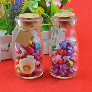 Brajttt 30Pcs Glass Favor Jar With Cork Lids，multifunctional,great decoration（100 ML,3.4OZ）