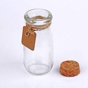 Brajttt 30Pcs Glass Favor Jar With Cork Lids，multifunctional,great decoration（100 ML,3.4OZ）