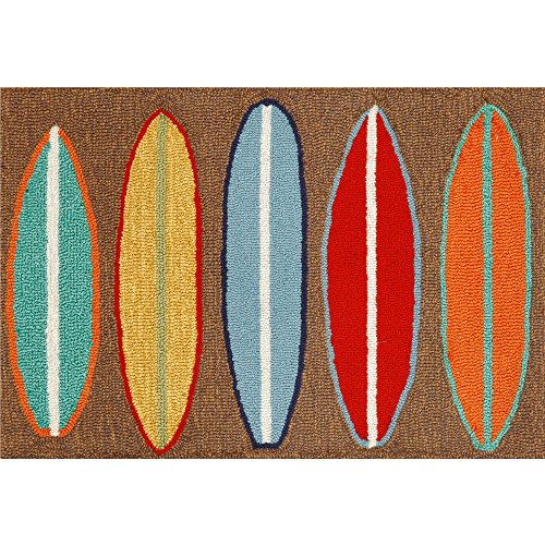 Liora Manne Frontporch Surfboards Rug Rug Size: 20" x 30"