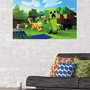 Trends International Minecraft Ocelot Chase Wall Poster 22.375" x 34"