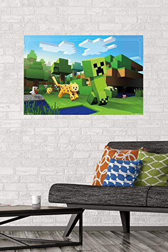 Trends International Minecraft Ocelot Chase Wall Poster 22.375" x 34"