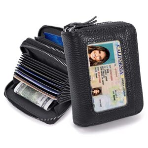 rfid blocking leather wallet for women,excellent women’s genuine leather credit card holder