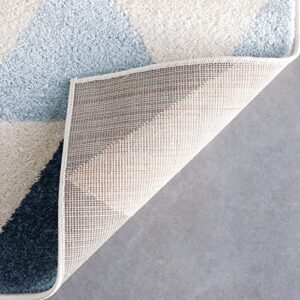 Well Woven Mystic Nova Ivory Modern Geometric 3'11" x 5'3" Distressed Area Rug, 3 ft 11 in x 5 ft 3