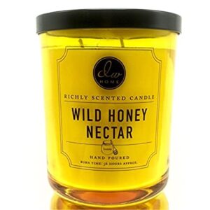 dw home wild honey nectar 15.48 oz. candle in glass jar