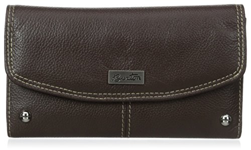 Buxton Women's Westcott Checkbook Clutch, Brown, One Size