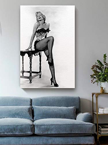Marilyn Monroe Canvas Marilyn Monroe Bombshell Print Ready to Hang Canvas Beautiful Wall Decor 8" x 12"