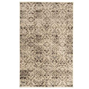 superior designer tamara area rug, 5′ x 8′, slate