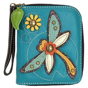 chala dragonfly zip-around wallet/wristlet