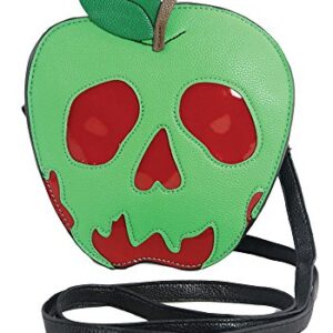 Sleepyville Critters Poisoned Apple Vinyl Crossbody Bag (Green)