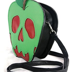 Sleepyville Critters Poisoned Apple Vinyl Crossbody Bag (Green)