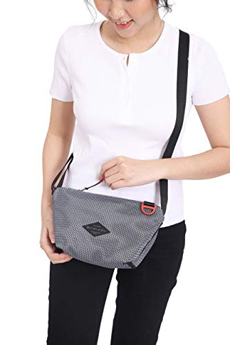 Sherpani Demi, Nylon Mesh Purse, Small Crossbody Purse, Cross Body Bag, Essential Shoulder Bag, Crossbody Bags for Women (Graphite)