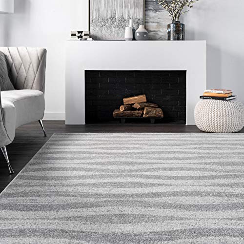 nuLOOM Tristan Contemporary Waves Area Rug, 5' x 8', Grey