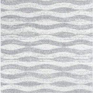 nuLOOM Tristan Contemporary Waves Area Rug, 5' x 8', Grey