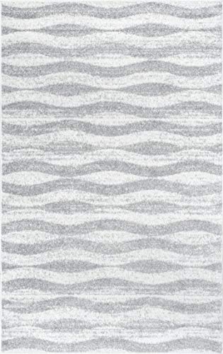 nuLOOM Tristan Contemporary Waves Area Rug, 5' x 8', Grey