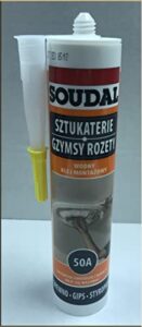 soudal 50a – single tube – universal adhesive for styrofoam ceiling tiles