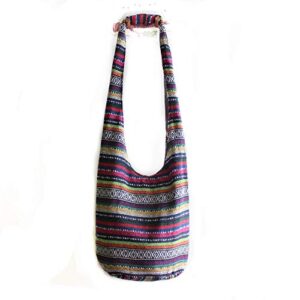 mollygan women’s folk style canvas sling shoulder bag crossbody bag hobo (color 4)