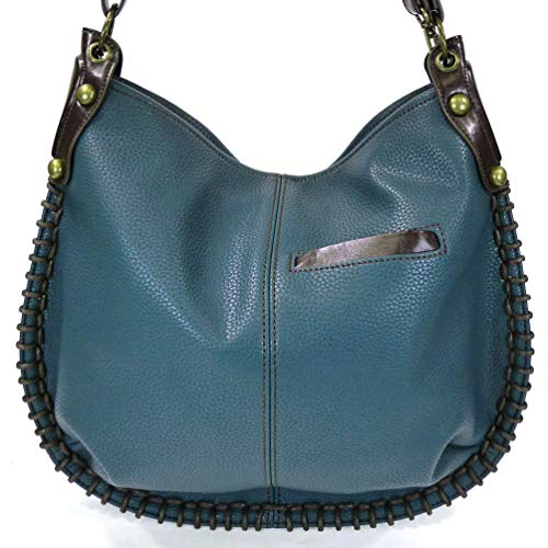 CHALA Crossbody Handbag, Casual Style, Soft, Shoulder or Crossbody with Adjustable Strap - Navy Blue (Rabbit)