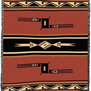 Pure Country Weavers Mesquite Earth Blanket - Southwest Native American Inspired - Gift Tapestry Throw Woven from Cotton - Made in The USA (72x54)
