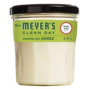 mrs. meyer’s clean day soy candle iowa pine, 4.9 oz (pack of 1)