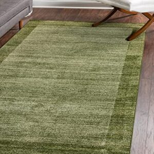 Unique Loom Del Mar Collection Area Rug-Transitional Inspired with Modern Contemporary Design, 3' 3 x 5' 3 Rectangular, Light Green/Beige