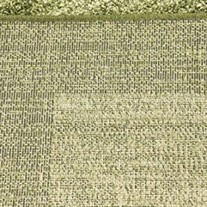 Unique Loom Del Mar Collection Area Rug-Transitional Inspired with Modern Contemporary Design, 3' 3 x 5' 3 Rectangular, Light Green/Beige