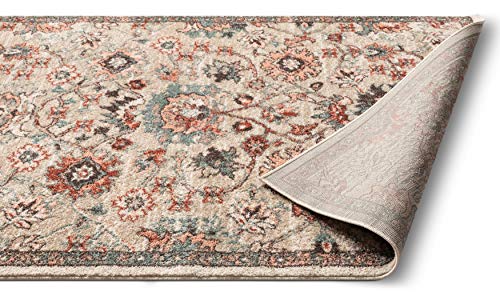 Well Woven Mystic Harper Blush Bohemian Floral 5'3" x 7'3" Distressed Area Rug, 5 ft 3 in x 7 ft 3