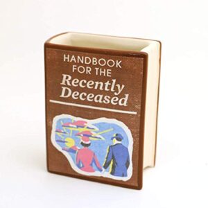 handbook for the recently deceased, beetlejuice pencil holder, book vase