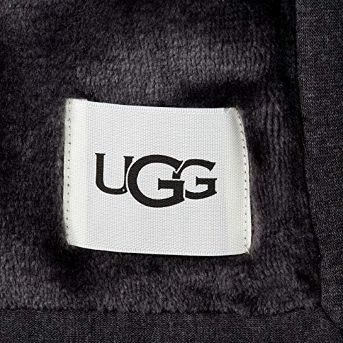 UGG Unisex-Adult Duffield Throw II, black bear heather, One Size