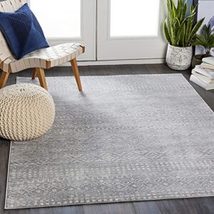 artistic weavers amalie area rug 7’10” x 10′, 7 ft 10 in x 10 ft, medium gray