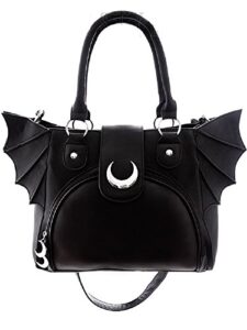 restyle gothic bat wing crescent moon purse handbag witchcraft wicca punk bag one-size