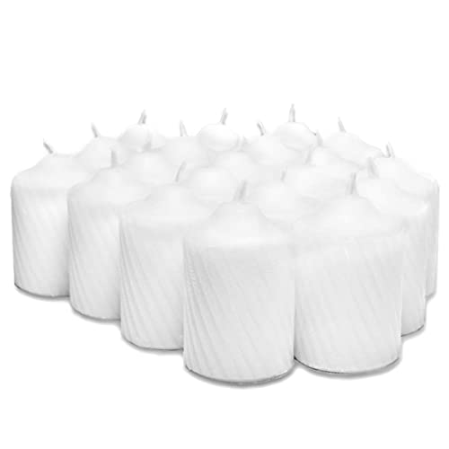 General Wax Votive Candle ScntFrLn 15hr White 20pc