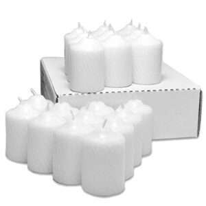 General Wax Votive Candle ScntFrLn 15hr White 20pc